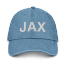JAX Jacksonville Airport Code Denim Dad Hat