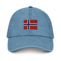 Norway Flag Denim Dad Hat