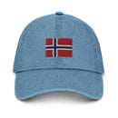 Norway Flag Denim Dad Hat