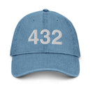 432 West Texas Area Code Denim Dad Hat