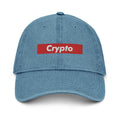 Crypto Box Logo Denim Dad Hat