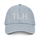 TLH Tallahassee Airport Code Denim Dad Hat