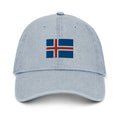 Iceland Flag Denim Dad Hat