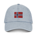 Norway Flag Denim Dad Hat