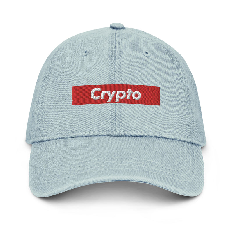 Crypto Box Logo Denim Dad Hat