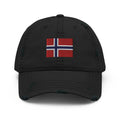 Norway Flag Distressed Dad Hat.