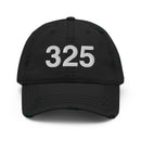 325 Abilene TX Area Code Distressed Dad Hat