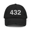 432 West Texas Area Code Distressed Dad Hat