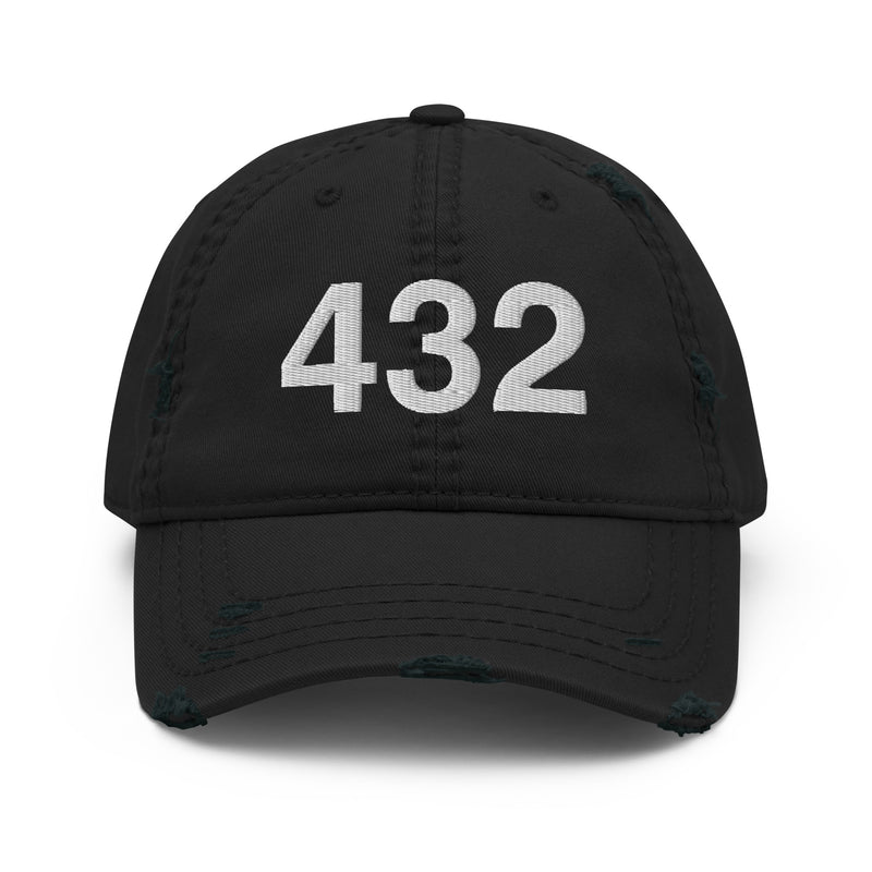 432 West Texas Area Code Distressed Dad Hat