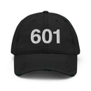 601 Jackson Mississippi Area Code Distressed Dad Hat