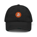 Bitcoin Logo Distressed Dad Hat