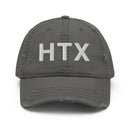 HTX Houston Texas Distressed Dad Hat