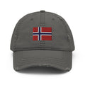 Norway Flag Distressed Dad Hat.