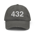 432 West Texas Area Code Distressed Dad Hat