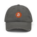 Bitcoin Logo Distressed Dad Hat