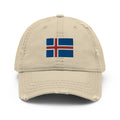 Iceland Flag Distressed Dad Hat