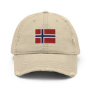 Norway Flag Distressed Dad Hat.