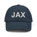 JAX Jacksonville Airport Code Distressed Dad Hat