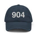 904 Jacksonville Area Code Distressed Dad Hat