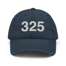 325 Abilene TX Area Code Distressed Dad Hat