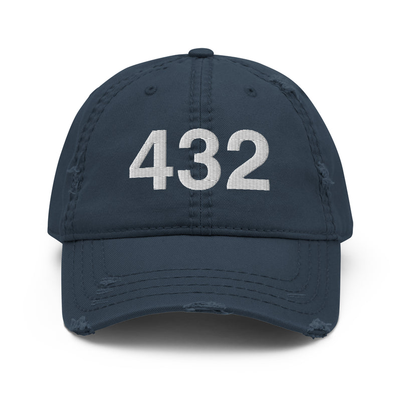 432 West Texas Area Code Distressed Dad Hat