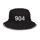 904 Jacksonville Area Code Distressed Bucket Hat