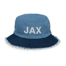 JAX Jacksonville Airport Code Distressed Bucket Hat