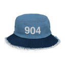904 Jacksonville Area Code Distressed Bucket Hat
