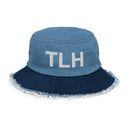 TLH Tallahassee Airport Code Distressed Bucket Hat