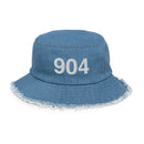 904 Jacksonville Area Code Distressed Bucket Hat