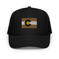 Boulder Colorado Flag Foam Trucker Hat