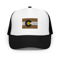 Boulder Colorado Flag Foam Trucker Hat