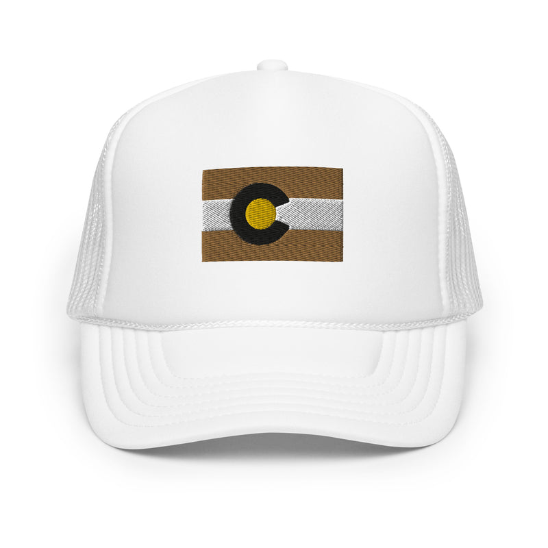 Boulder Colorado Flag Foam Trucker Hat