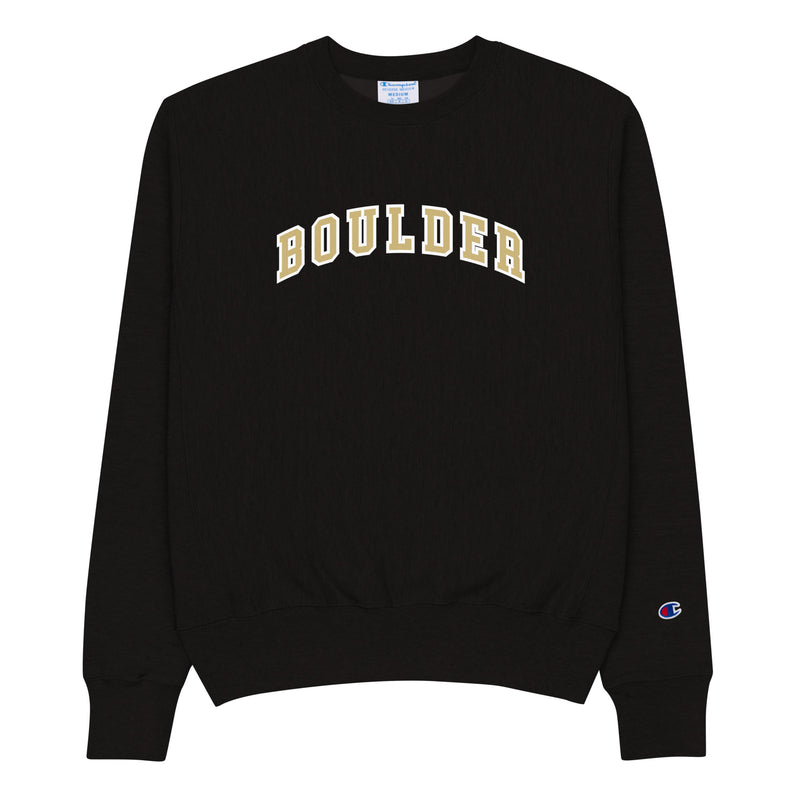 Boulder Colorado Collegiate Crest Champion Sweatshirt