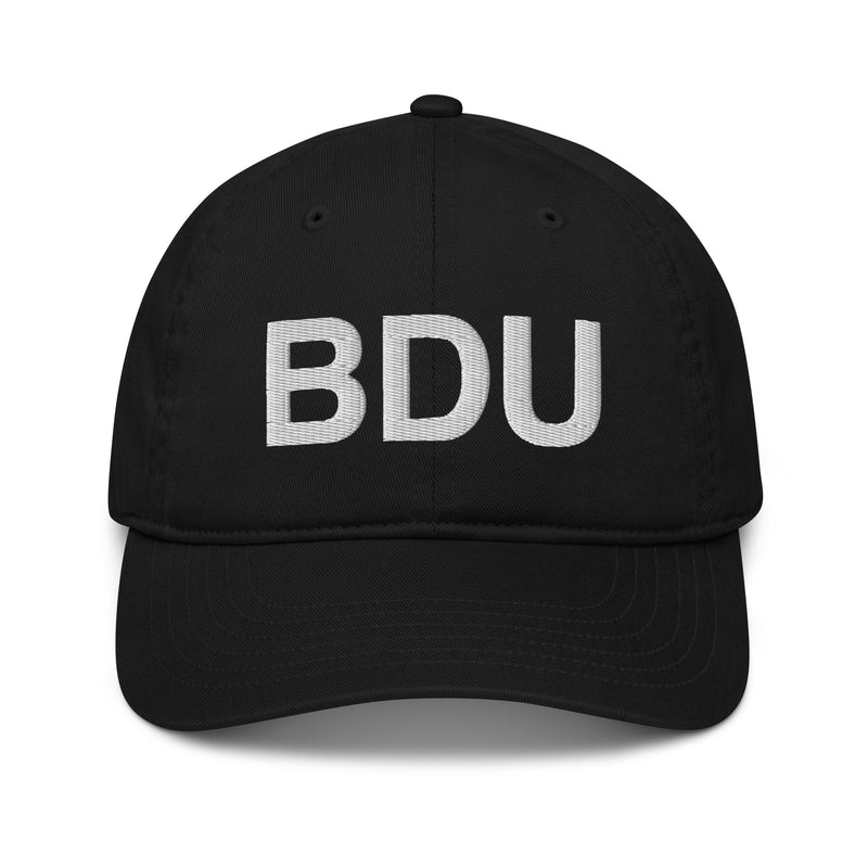BDU Boulder Airport Code Organic Cotton Dad Hat