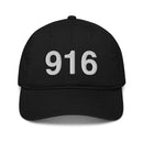 916 Sacramento Area Code Organic Cotton Dad Hat