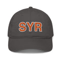 Orange and White SYR Syracuse Airport Code Organic Cotton Dad Hat