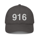 916 Sacramento Area Code Organic Cotton Dad Hat