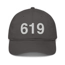 619 San Diego CA Area Code Organic Cotton Dad Hat