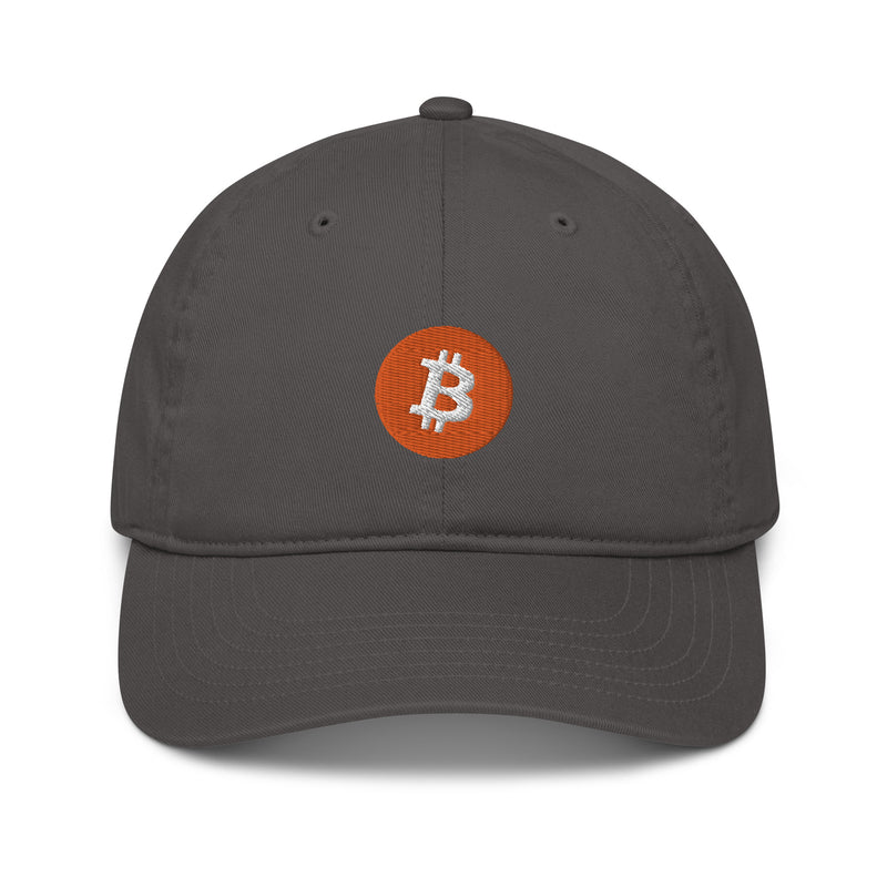 Bitcoin Logo Organic Cotton Dad Hat