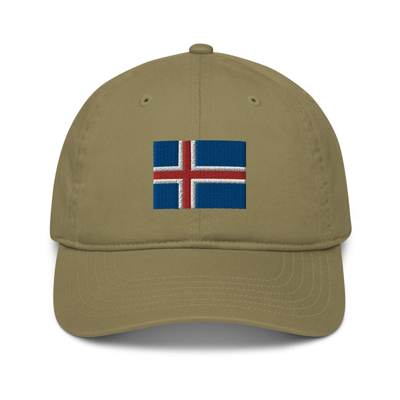 Iceland Flag Organic Cotton Dad Hat