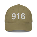 916 Sacramento Area Code Organic Cotton Dad Hat