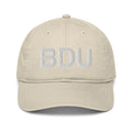 BDU Boulder Airport Code Organic Cotton Dad Hat