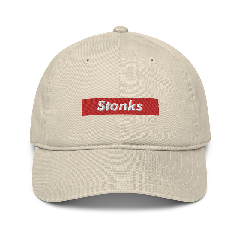 Stonks Box Logo Organic Cotton Dad Hat