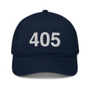 405 Oklahoma Area Code Organic Cotton Dad Hat