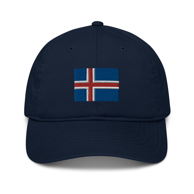 Iceland Flag Organic Cotton Dad Hat