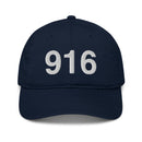 916 Sacramento Area Code Organic Cotton Dad Hat