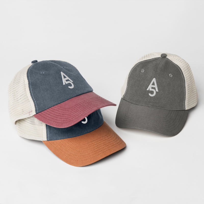 5A Faded Trucker Hat