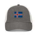 Iceland Flag Faded Trucker Hat