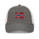 Norway Flag Faded Trucker Hat